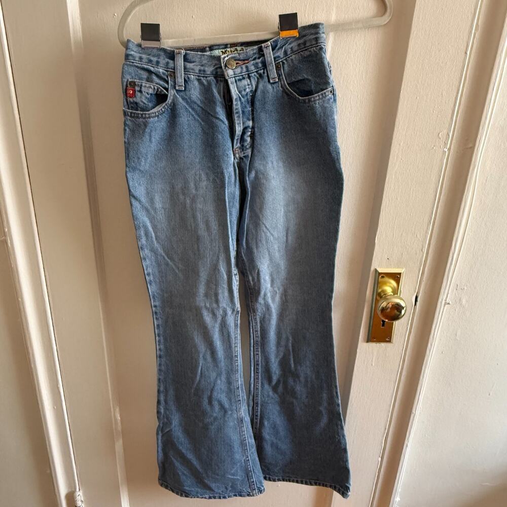 Mudd Women's Straight Leg Jeans - Light Blue Wash